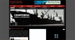 Desktop Screenshot of charteringterms.com