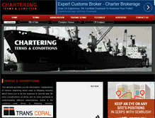 Tablet Screenshot of charteringterms.com